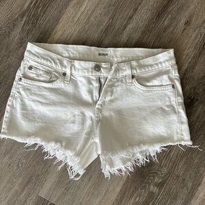 Hudson Jeans Cream Frayed Women Shorts